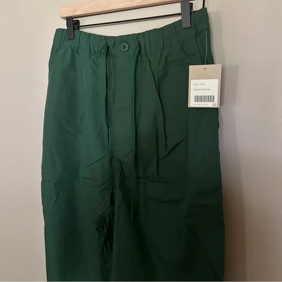 For Days Men’s Poplin Jogger in color Forest Organic Cotton Size Large - Picture 4 of 14